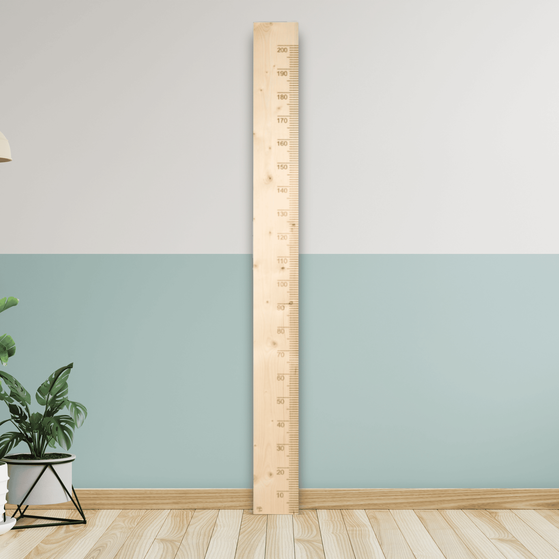 Houten Meetlat voor Kinderen - Groeimeter voor aan de Muur | bol Houten Meetlat voor Kinderen - Groeimeter voor aan de Muur | bol