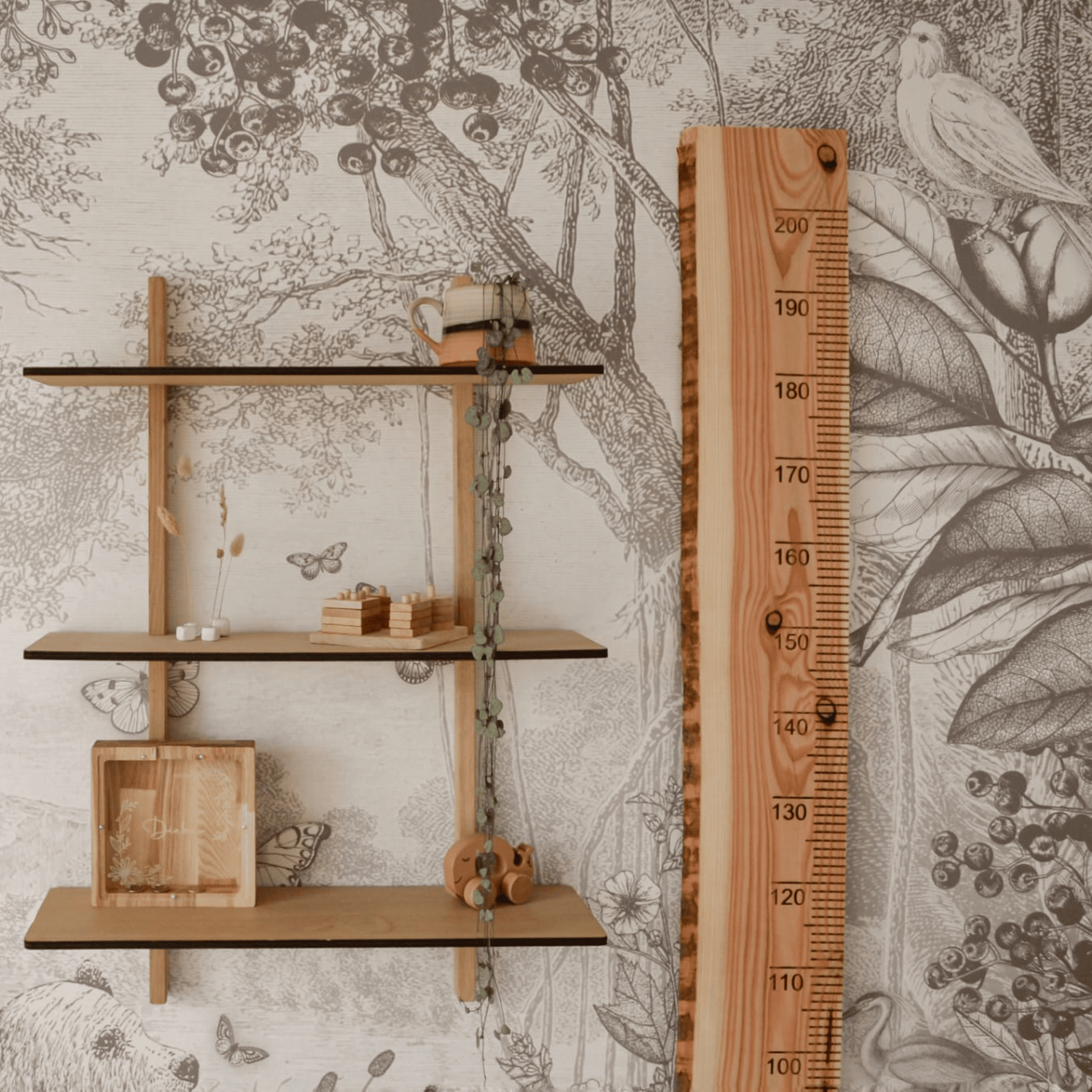 Groeimeter Kinderen - Meetlat van canvas voor de kinderkamer Groeimeter Kinderen - Meetlat van canvas voor de kinderkamer